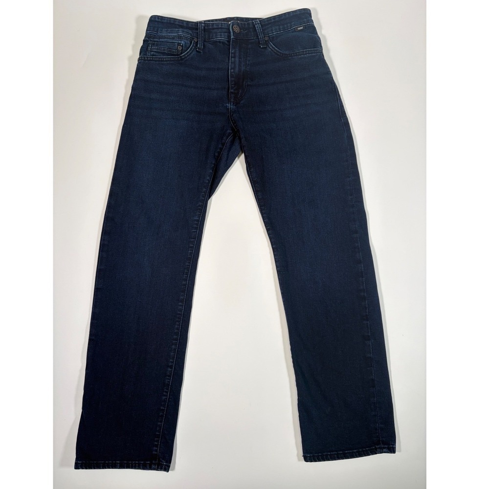 Mavi Zach Straight Leg Jeans Mens 30x30 Dark Wash Indigo Minimalist Old Money - Picture 2 of 6
